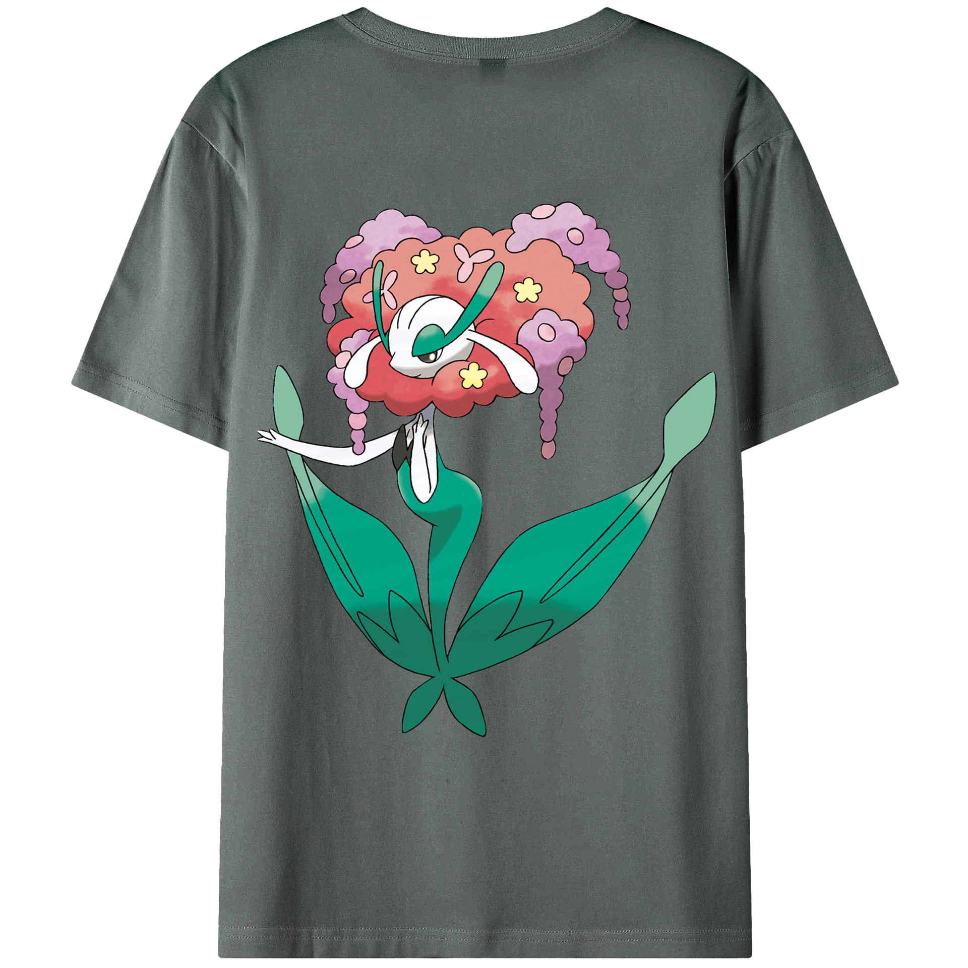 （画像用） ポケットモンスター Pokémon 綿100％ メンズ半袖Tシャツ（バックプリント） 通気性